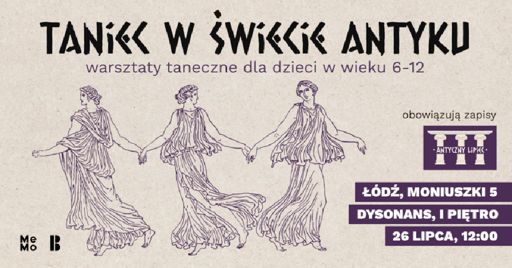 Taniec w świecie antyku – warsztaty dla dzieci w Mediatece MeMo