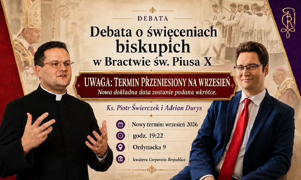 Debata o święceniach biskupich w Bractwie św. Piusa X