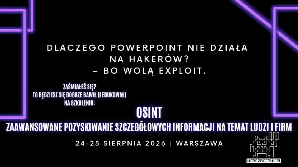 Szkolenie OSINT – zaawansowane pozyskiwanie informacji