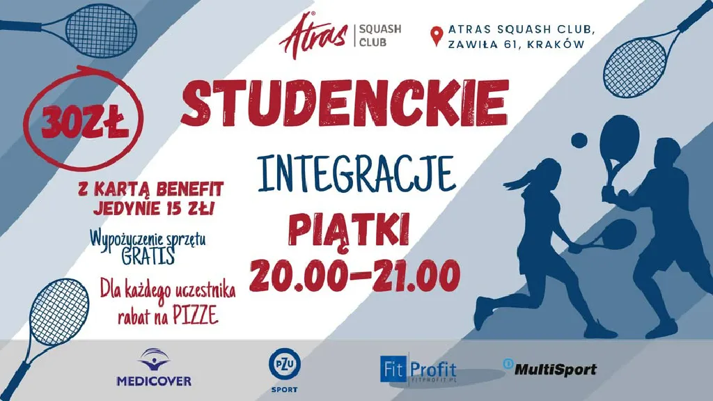 Studenckie Integracje w Atras Squash Club