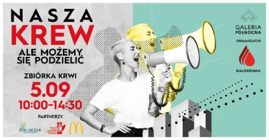 Zbiórka krwi – Krwiobus przy Galerii Północnej