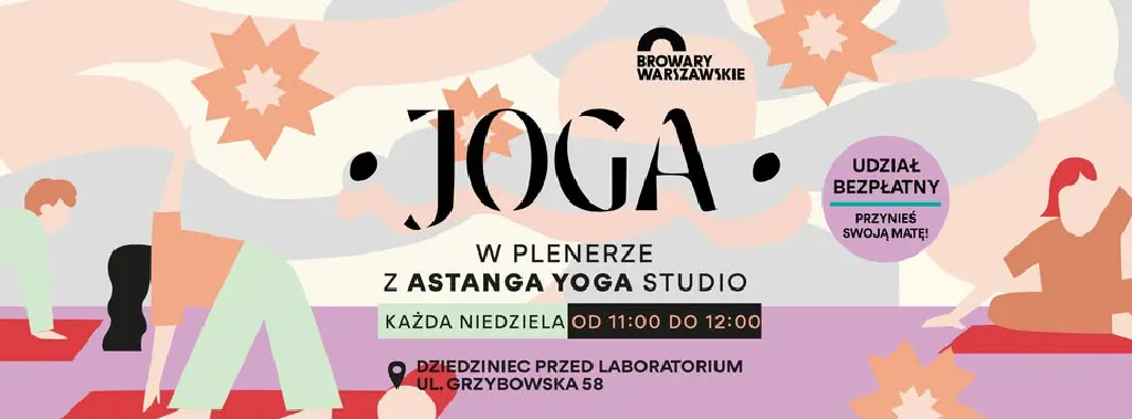 Joga na trawie w Browarach Warszawskich