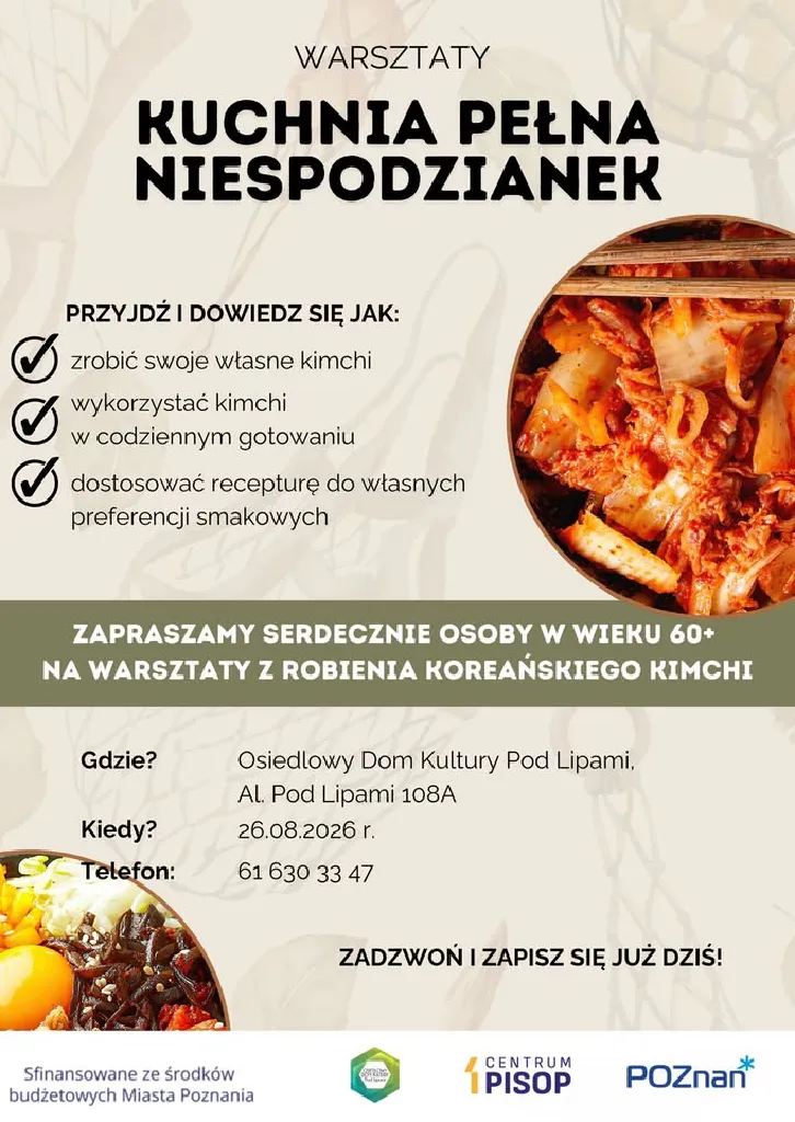 Kuchnia Pełna Niespodzianek – warsztaty kimchi
