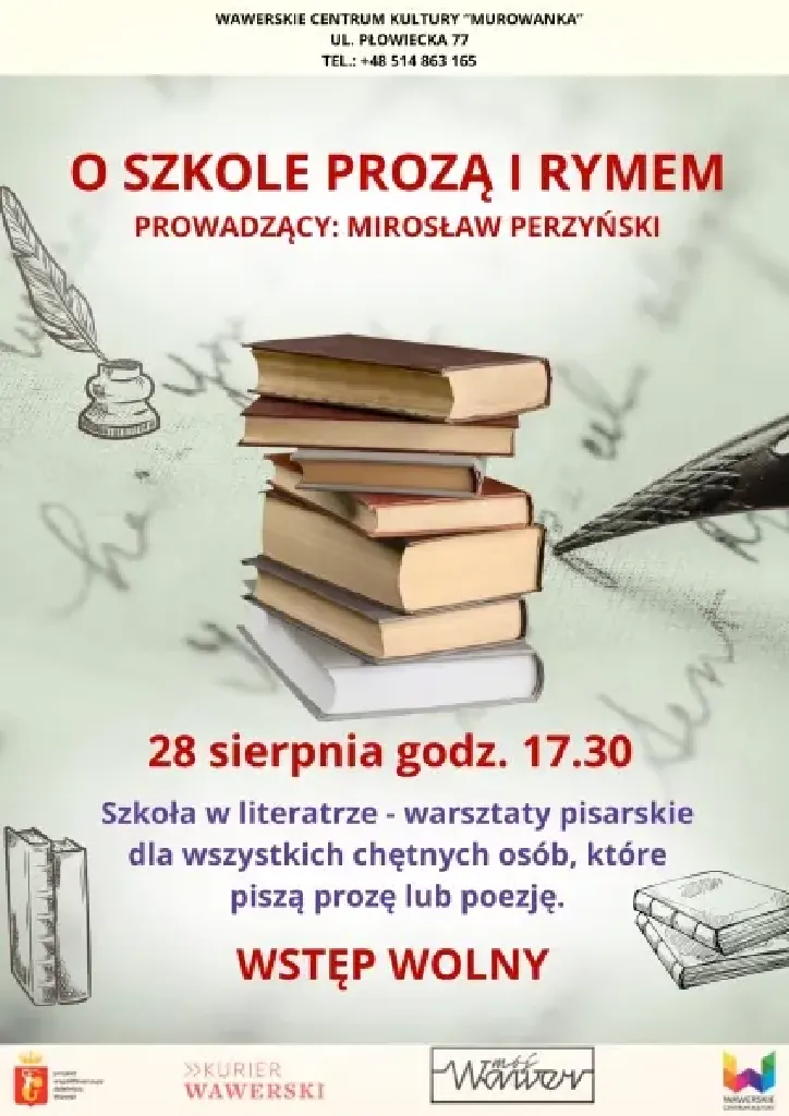 O szkole prozą i rymem – warsztaty pisarskie