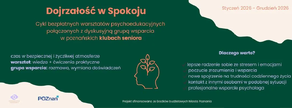 Dojrzałość w spokoju – warsztaty psychologiczne dla seniorów
