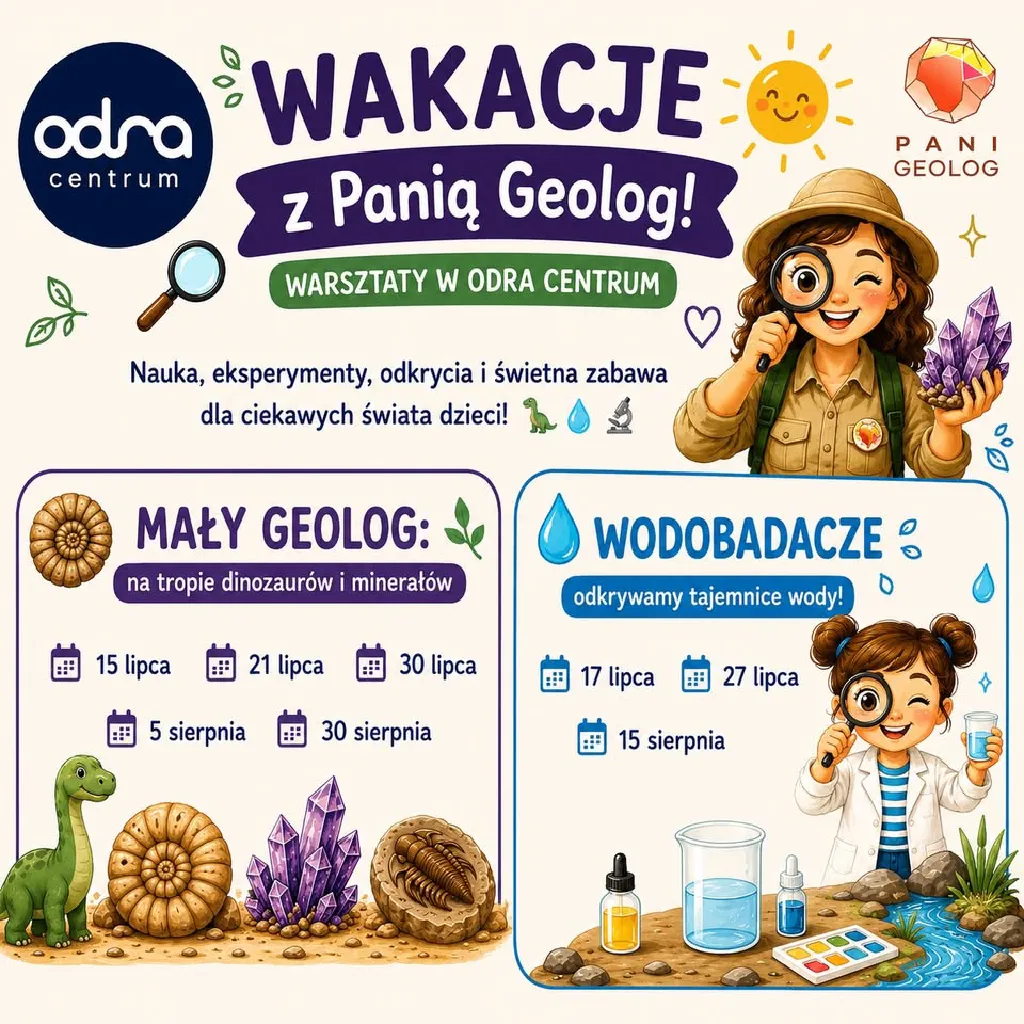 Wakacje z Panią Geolog w Odra Centrum