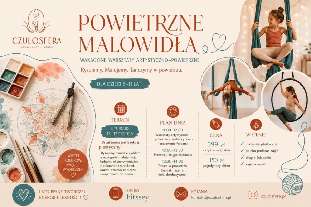 Wakacyjne warsztaty – powietrzne malowidła
