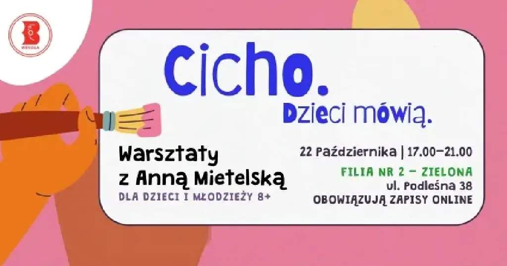 Cicho. Dzieci mówią. A teraz tworzą! – warsztaty identyfikacji wizualnej w Wesołej
