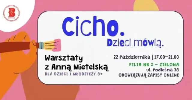 Cicho. Dzieci mówią. A teraz tworzą! – warsztaty identyfikacji wizualnej w Wesołej