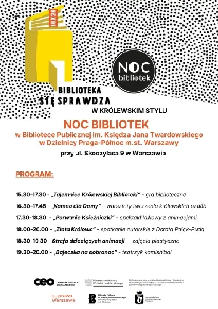 Biblioteka się sprawdza w królewskim stylu – Noc Bibliotek