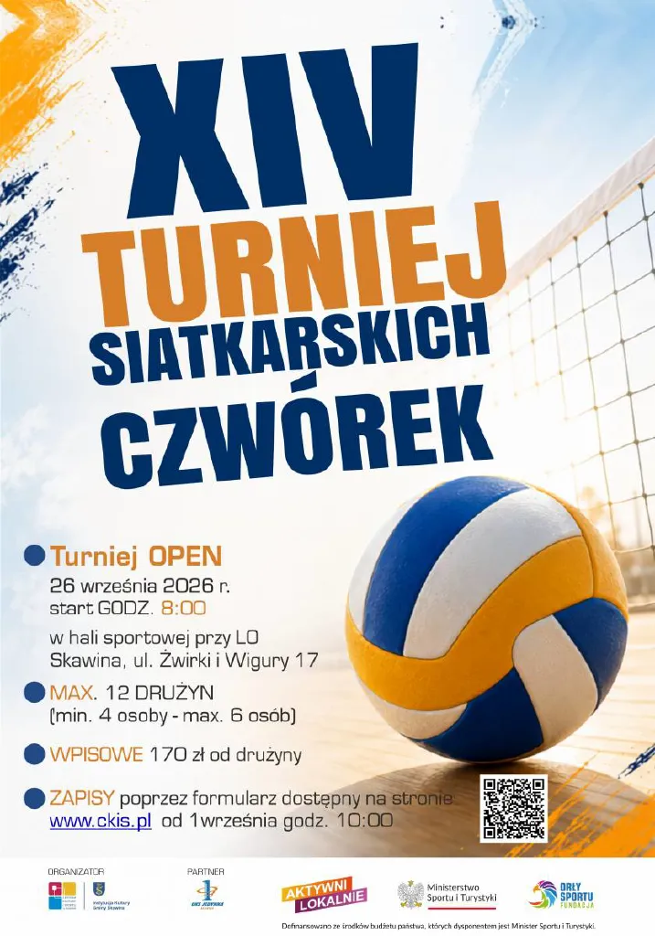 XIV Turniej Siatkarskich Czwórek Skawina 2026