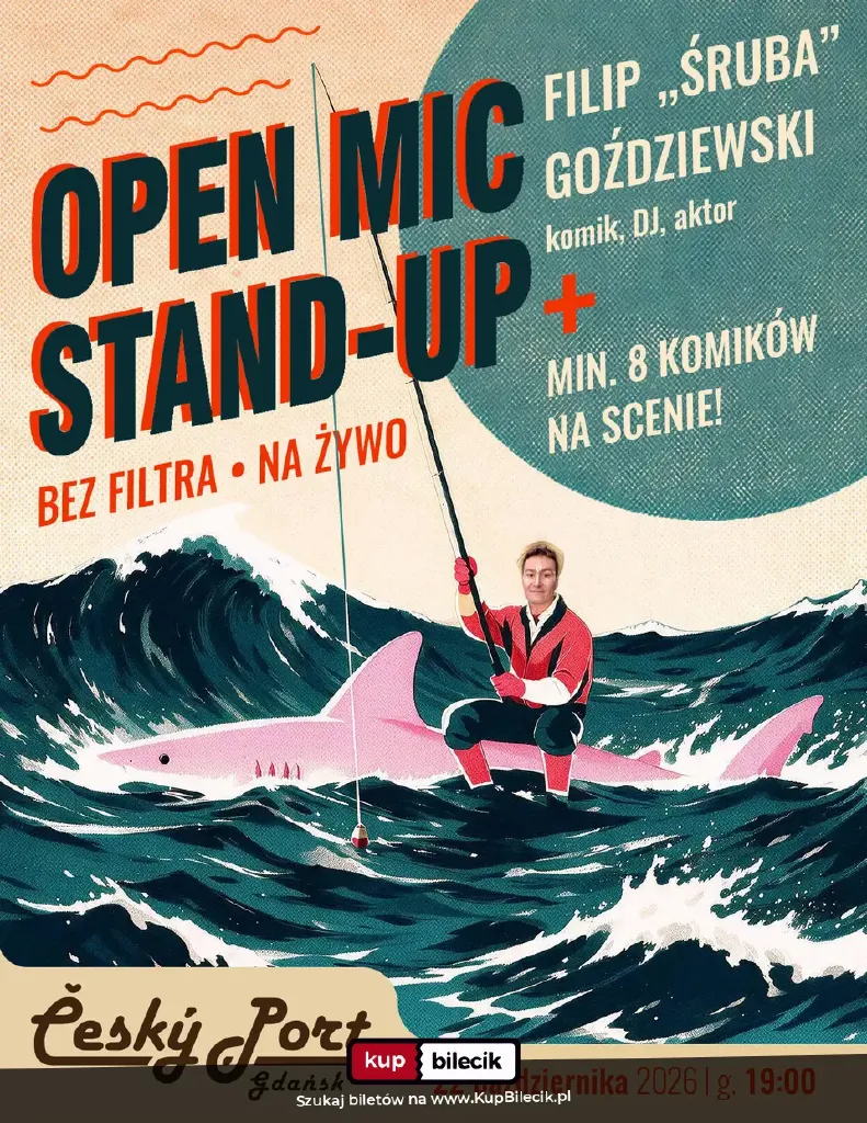 Filip Śruba Goździewski – open mic w Cesky Port