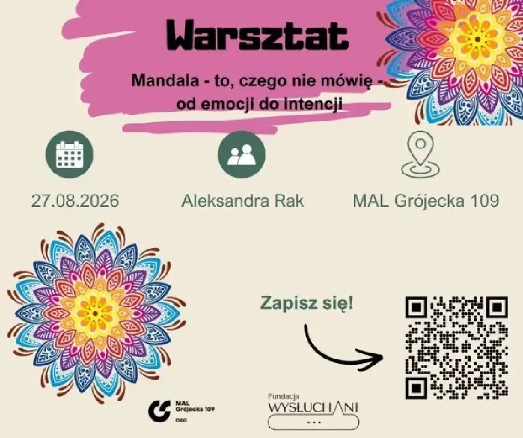 Mandala to, czego nie mówię – warsztaty