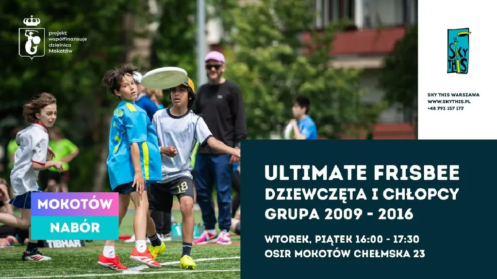 Szkółka ultimate frisbee na Mokotowie