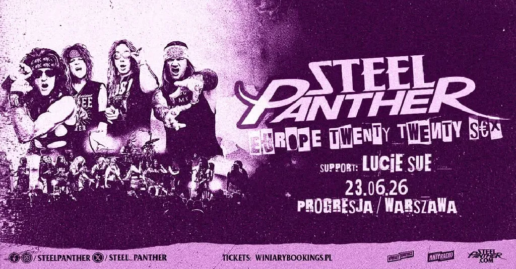 Steel Panther i Lucie Sue – koncert