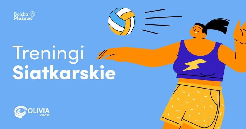 Trening siatkówki plażowej w Olivia Centre