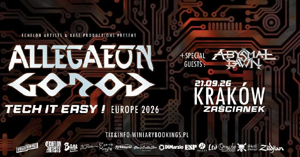 Allegaeon, Gorod, Abysmal Dawn – koncert