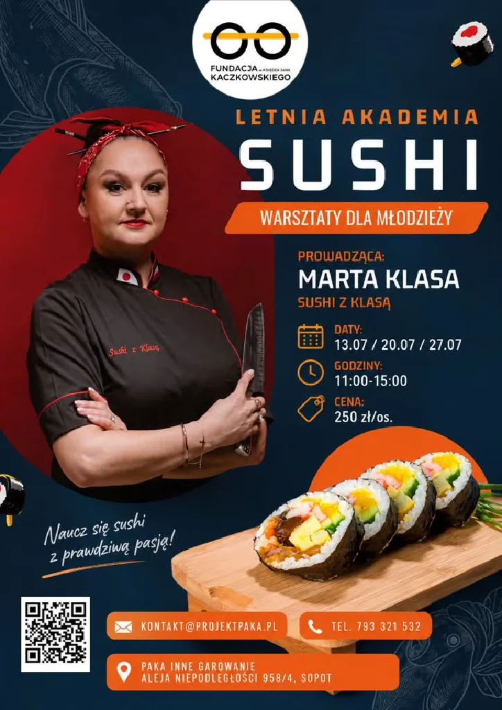 Letnia Akademia Sushi – warsztaty dla młodzieży
