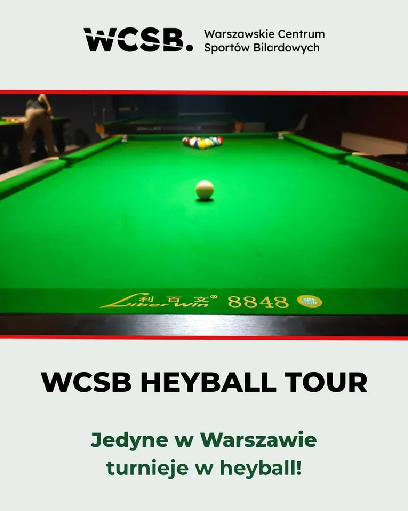 WCSB Heyball Tour 2026 – turniej bilardowy