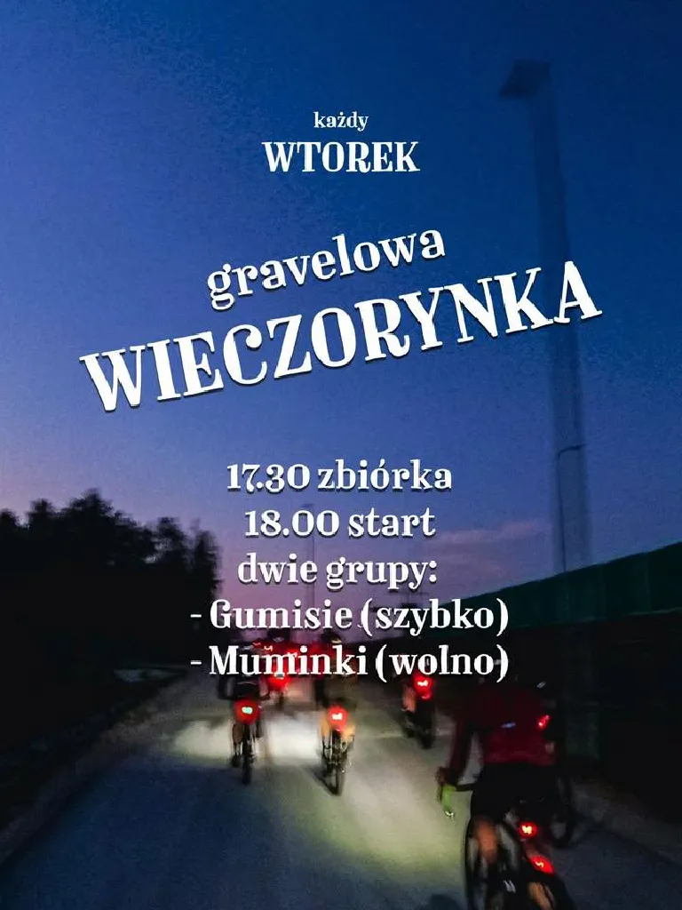 Wieczorynka – gravelowa przejażdżka z Kolarska x PEdALARz
