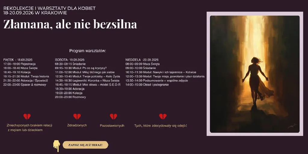 Złamana ale nie bezsilna – warsztaty dla kobiet