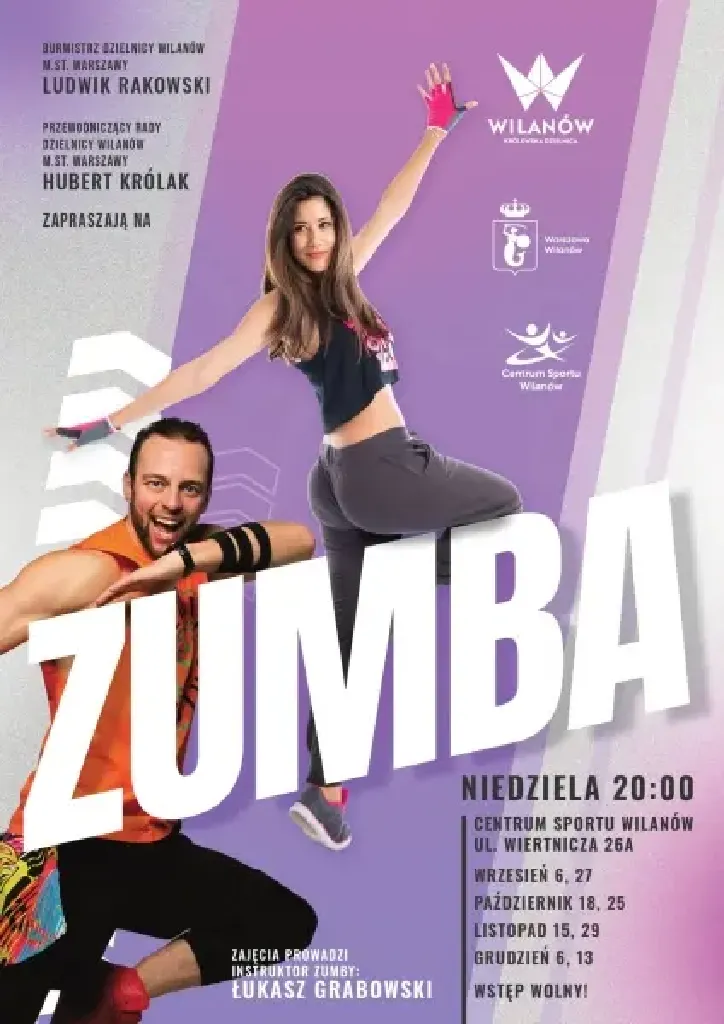Zumba – bezpłatne zajęcia w Centrum Sportu Wilanów
