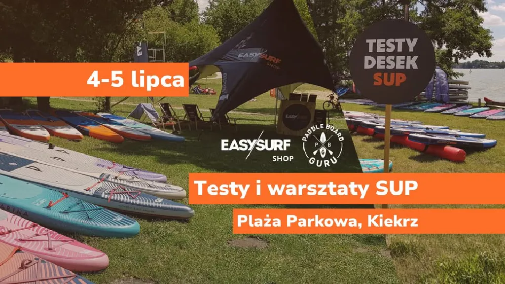 Testy i warsztaty SUP w Kiekrzu