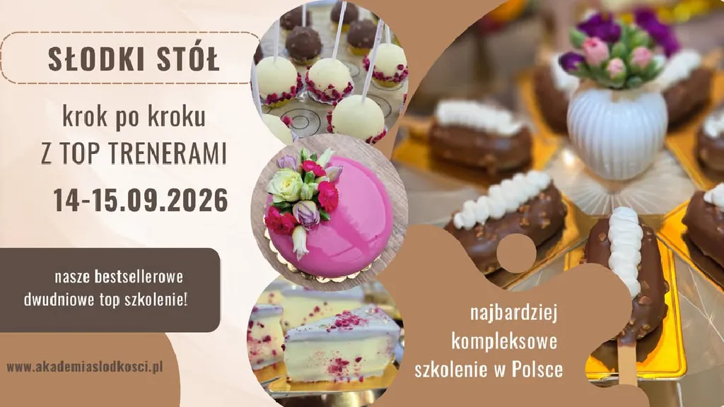 Słodki stół krok po kroku – szkolenie cukiernicze