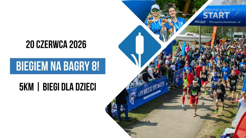 Biegiem na Bagry 8 – bieg crossowy i biegi dla dzieci
