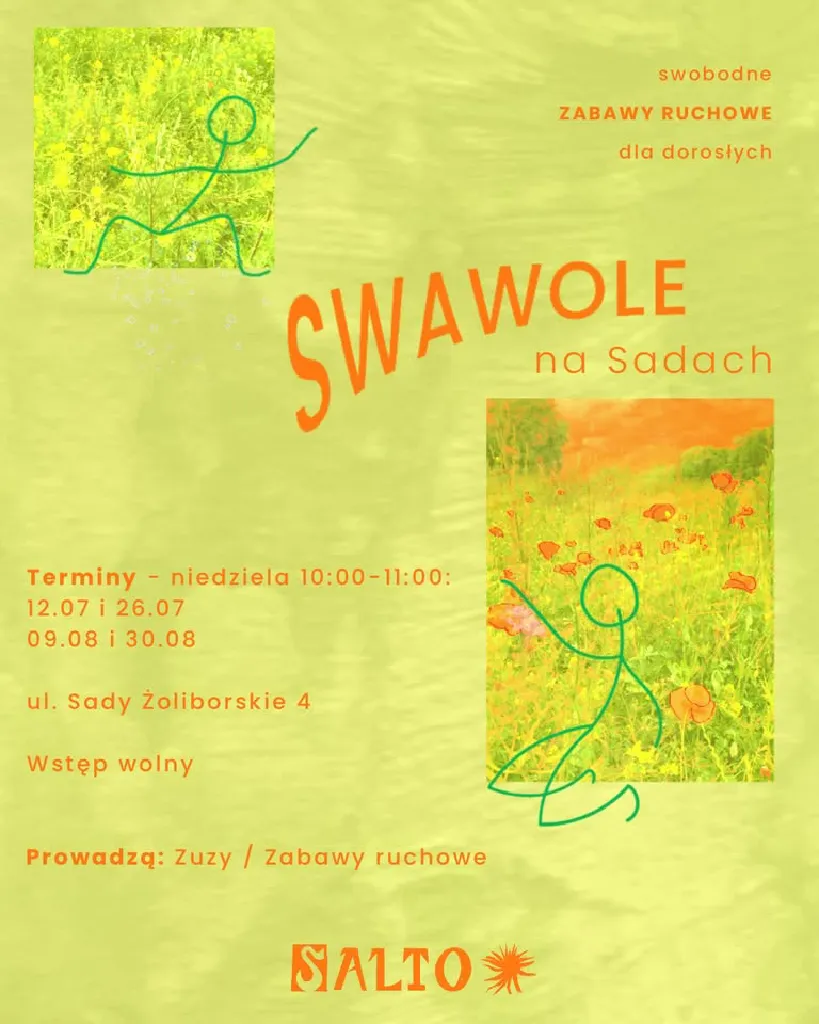 Swowole na Sadach – zabawy ruchowe dla dorosłych