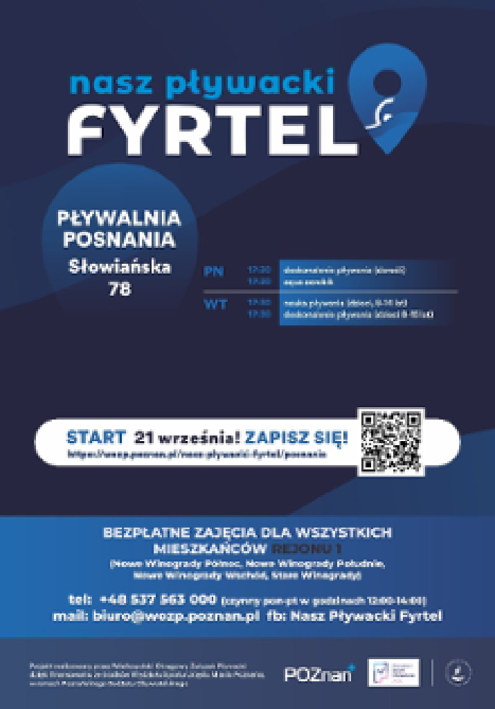 Nasz Pływacki Fyrtel Posnania – bezpłatne zajęcia