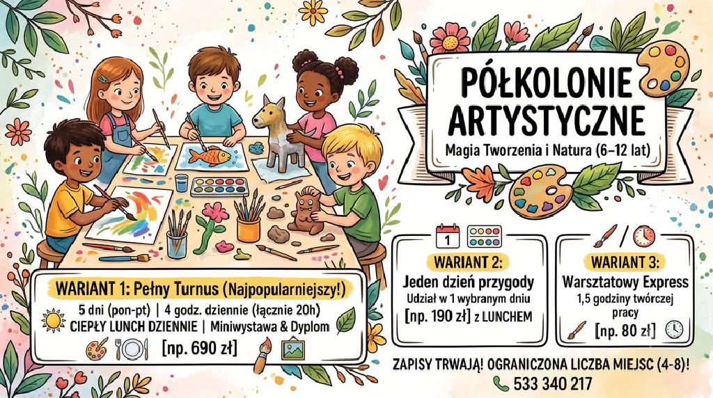 Półkolonie artystyczne – Magia Tworzenia