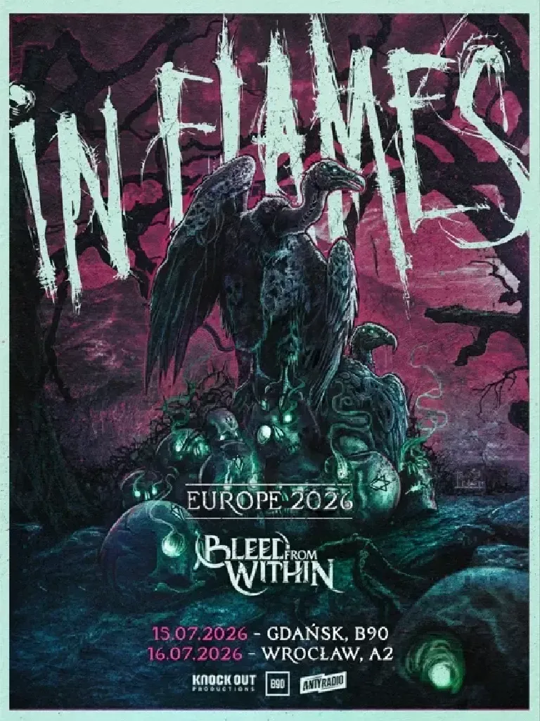In Flames + Bleed From Within – koncert