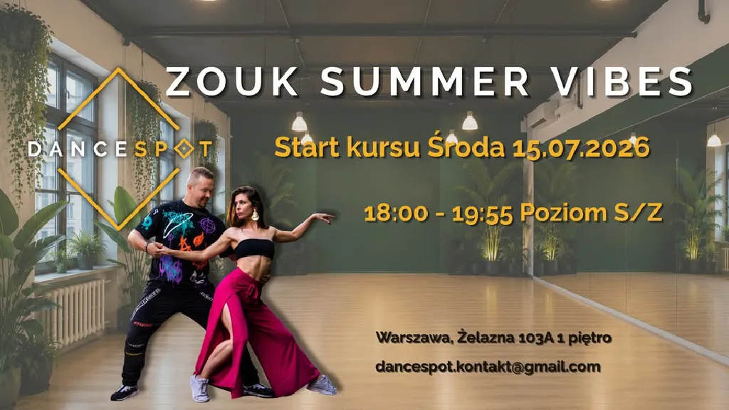 Zouk Summer Vibes – kurs tańca