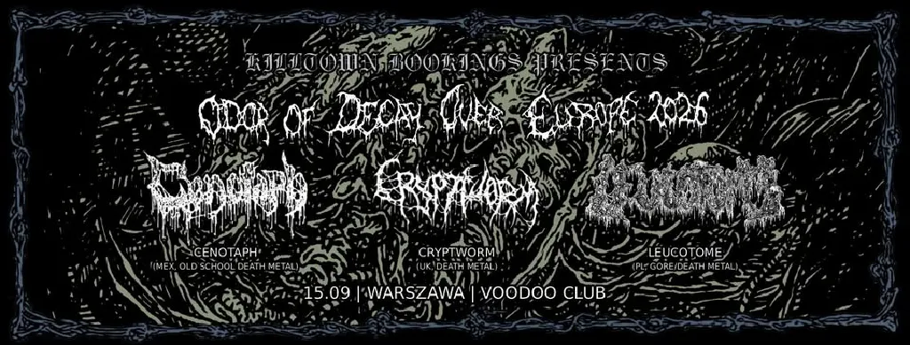CENOTAPH, CRYPTWORM i LEUCOTOME – koncert