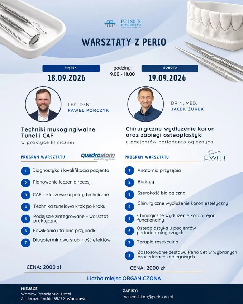Warsztaty z PERIO – nowoczesna periodontologia
