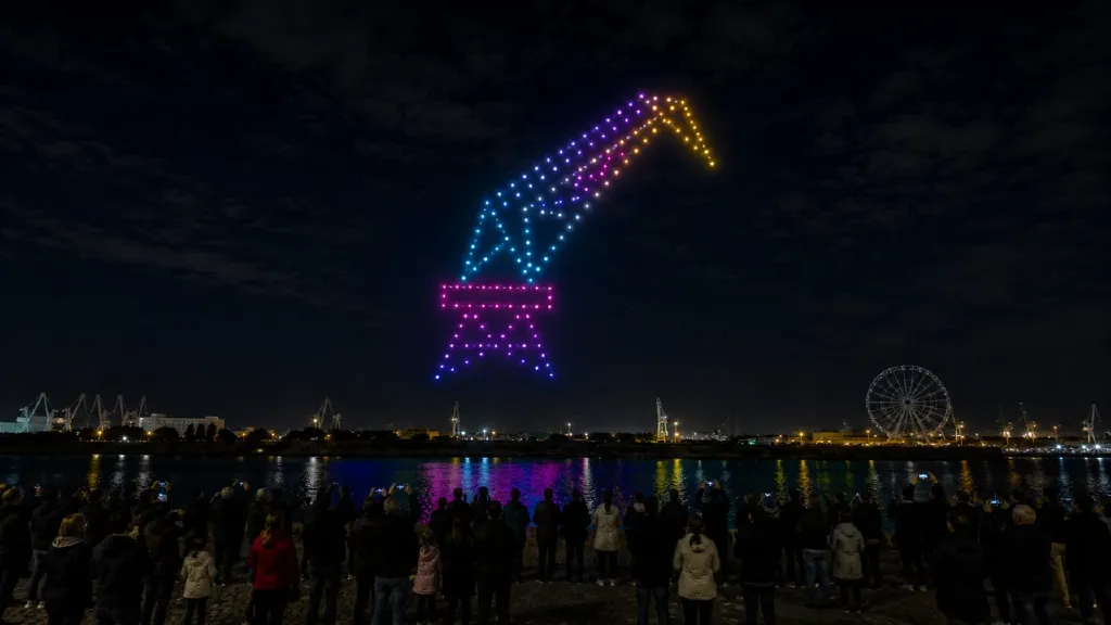 Pokaz dronów na Żaglach 2026