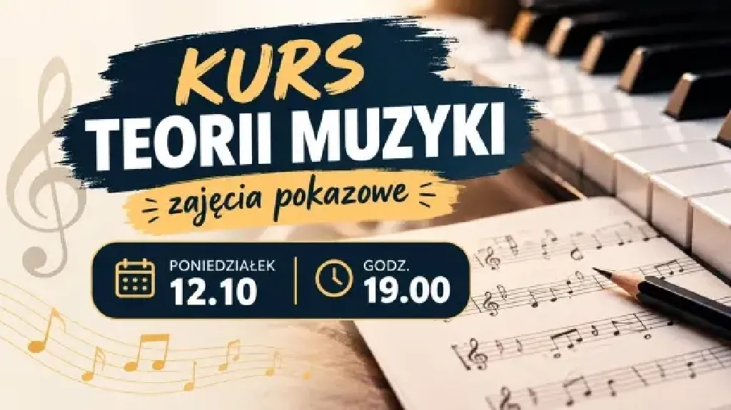 Teoria muzyki – bezpłatne zajęcia pokazowe dla dorosłych i młodzieży