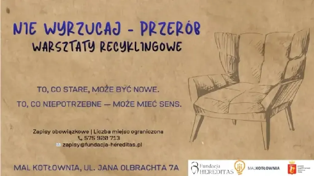 Warsztaty recyklingowe: Odnawianie starych foteli