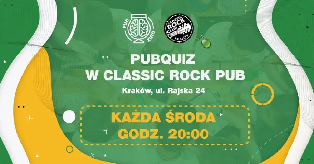 PubQuiz w Classic Rock Pub – drużynowy quiz z nagrodami
