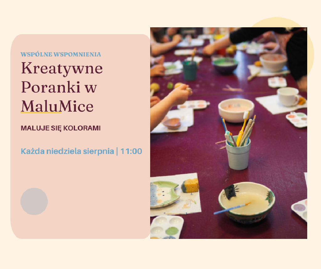 Kreatywne poranki w Malumice – warsztaty ceramiki