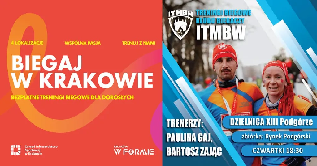 Treningi biegowe Biegaj w Krakowie