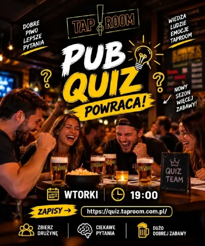 Pub Quiz Night – quiz w Taproom Wilanów