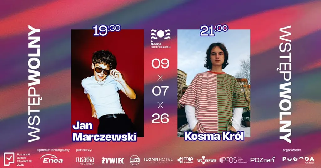 Koncert Kosma Król i Jan Marczewski na Scenie nad Rusałką