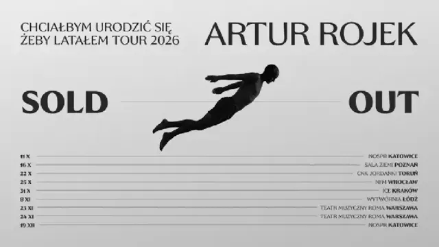 Artur Rojek – Chciałbym urodzić się żeby latałem Tour 2026