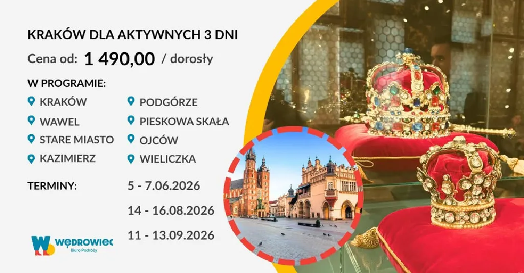 Kraków dla Aktywnych – 3-dniowa wycieczka
