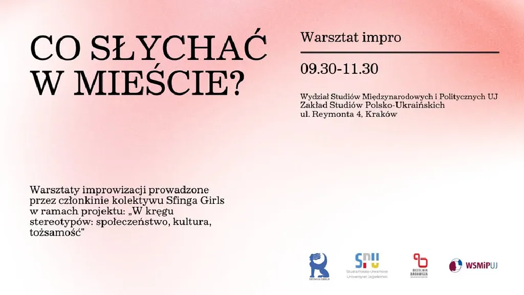 Co słychać w mieście? – warsztaty improwizacji