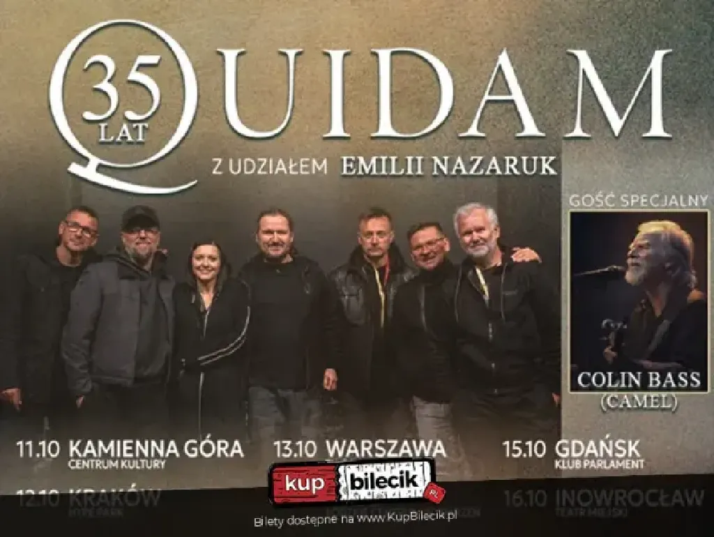 Quidam – koncert jubileuszowy z udziałem Emilii Nazaruk i Colina Bassa