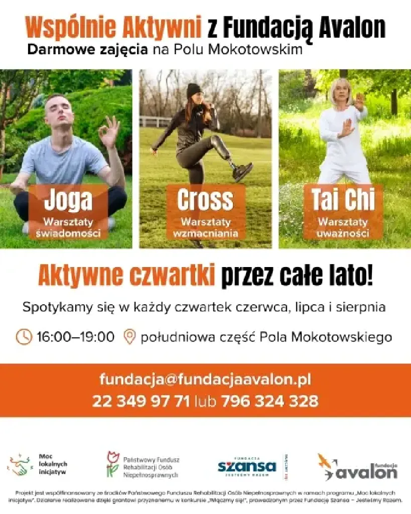 Aktywne czwartki – joga, cross i Tai Chi