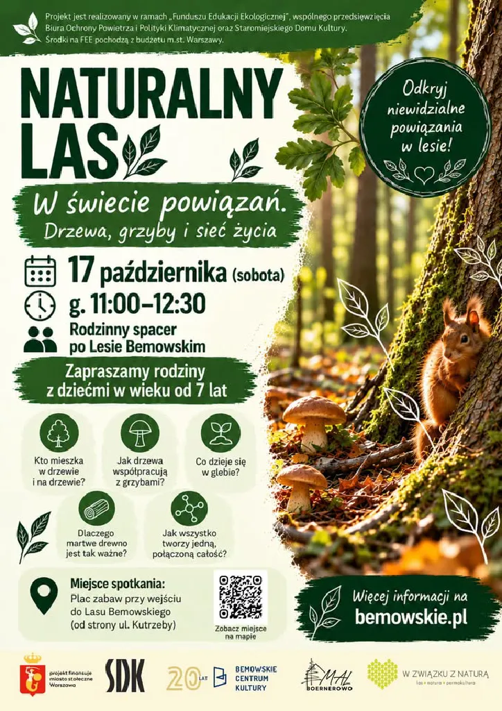 W świecie powiązań – rodzinny spacer po Lesie Bemowskim